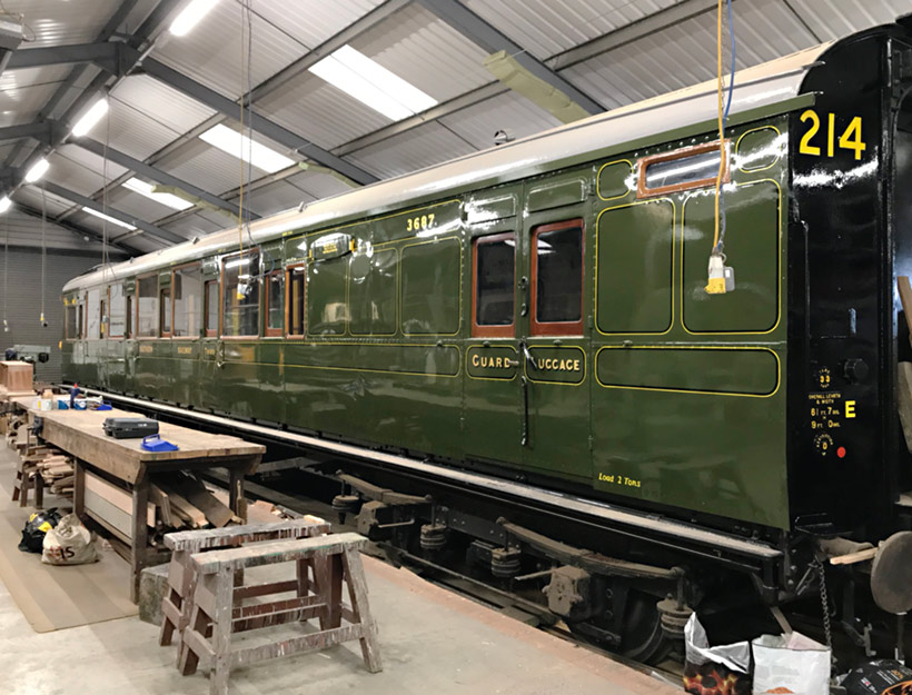SR Maunsell Brake Third 3687 in the works - Richard Salmon - 4 February 2023