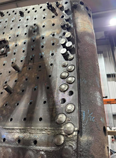 Patch screws being fitted - Leaky Finders