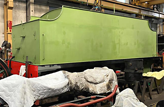 Q-class tender reassembled at Sheffield Park - Melvyn Frohnsdorff - May 2025
