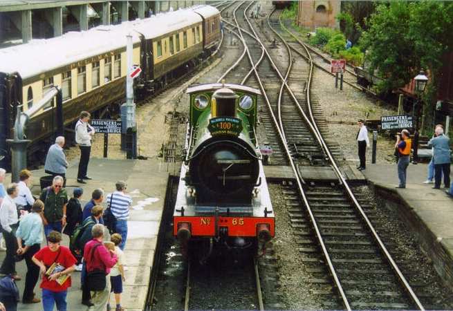 at the Sheffield Park bridge