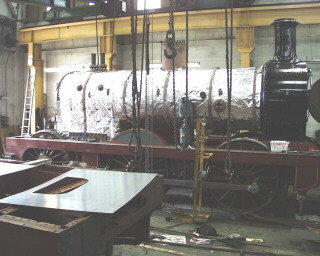 boiler lagging in place