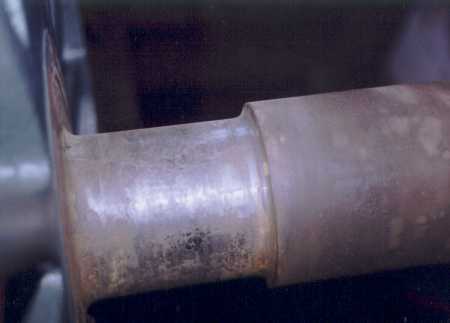 pitted journals on the drive axle