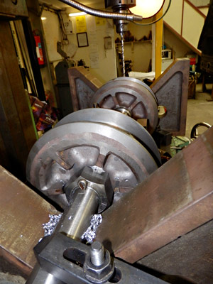 Valve heads set in position on shaft - Fred Bailey - 9 May 2013
