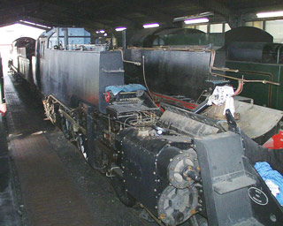 View of loco without boiler
