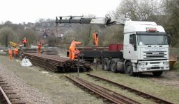 Unloading rail at West
 Hoathly