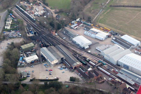 Aerial photo of Sheffield Park Station - Chris Berryman - 29 March 2013