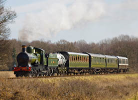 Dukedog with SR train - Edward Dyer - 21 Feb 2009