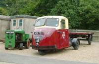 Railway vehicles, a Scammell mechanical horse and a platform luggage tug, at Horsted Keynes - 16 August 2008 - David Chapell