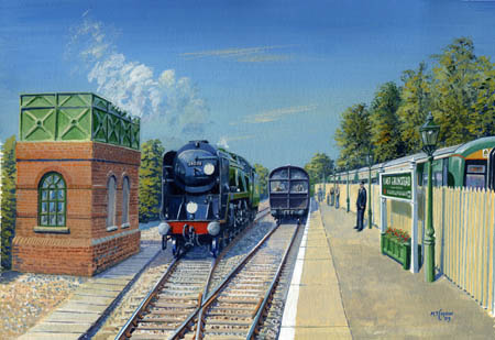 East Grinstead Station painting - Matthew Cousins