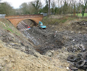 Progress after first week's excavation - Stephen Fairweather - 26 February 2011