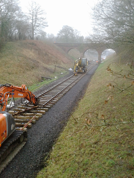 The new rail extends well beyond 3 Arch Bridge - Bruce Healey - 22 January 2020