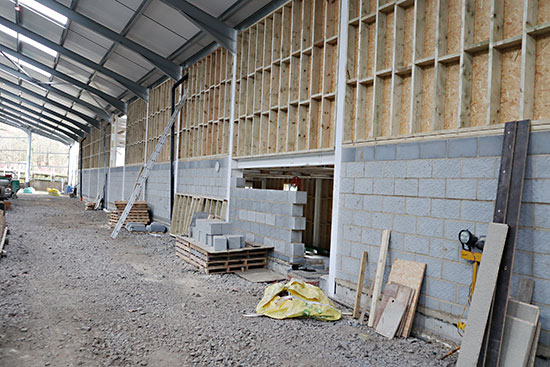 HSC rear wall from inside the carriage shed - Barry Luck - 17 January 2020