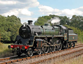 75027 in steam at Kingscote - Derek Hayward - 27 August 2006