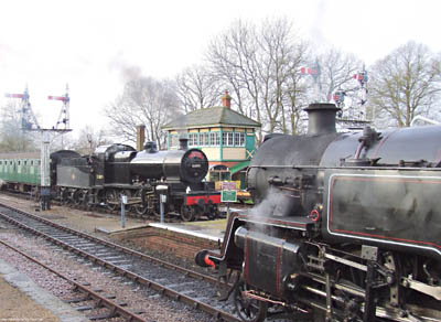 7F 53809 and 80151 at Horsted on Santa trains - 20 December 2008 - Ashley Smith