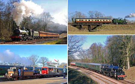 The four locos in use on 9 Feb 2008 - Derek Hayward