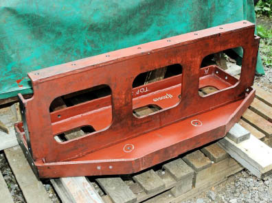 Frame stretchers for the rear of the firebox on 84030