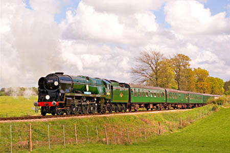 Public trains were hauled by 34059 on 25 April 2009 - David Haggar