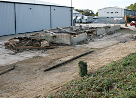Old building on Woodpax site has been demolished - 19 October 2009 - Andrew Strongitharm