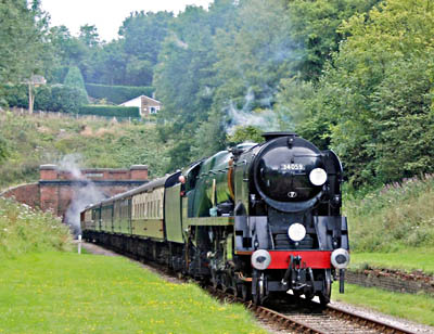 34059 comes out of the tunnel - 15 August 2009 - Derek Hayward