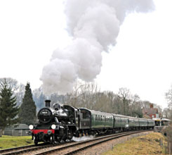 78019 departs from Kingscote - Derek Hayward - 13 February 2010