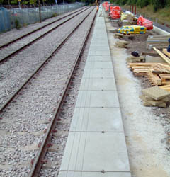 New coping stones at East Grinstead - David Chappell - 26 July 2010
