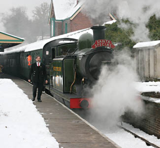E4-class No.B473 ready to leave Horsted Keynes with the morning's ECS to Sheffield Park - Tony Sullivan - 23 December 2010