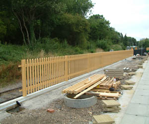 New fencing erected at East Grinstead - David Chappell - 27 July 2010