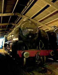 Sir Lamiel on Shed at Sheffield Park - Martin Lawrence - 3 Oct 2010