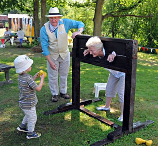 Family Fun Weekend - In the stocks - Derek Hayward - 26 June 2010