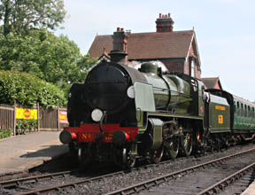 U-class loco with the 3pm departure from Sheffield Park - Tony Sullivan - 24 June 2010