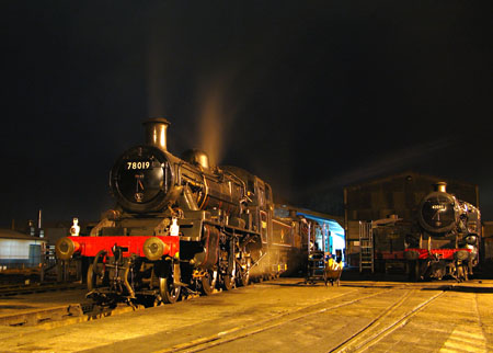 78019 and 42085 on shed - 6 February 2010 - Chris Suitters
