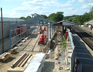Carriage Shed frame - David Chappell - 3 July 2010