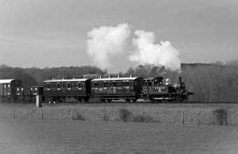P-class No.178 approaches Horsted Keynes with its mixed train - Neal Ball - 12 March 2011