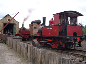 Baxter and Coffee Pot No.1 being prepared for service at Beamish - Paul Russell - 14 April 2011