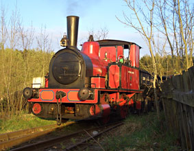 Captain Baxter making its way to the exchange sidings at Beamish - Paul Russell - 16 April 2011