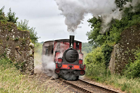 Baxter with Vintage Goods train - Dave Bowles - 25 June 2011