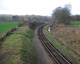 Lineside and drainage work completed at Freshfield - Derek Hayward - 12 February 2011