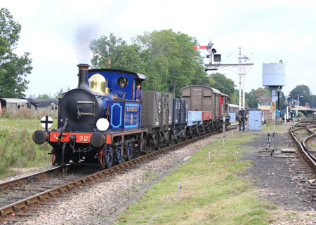 323 with goods train - Peter Edwards - 3 September 2011