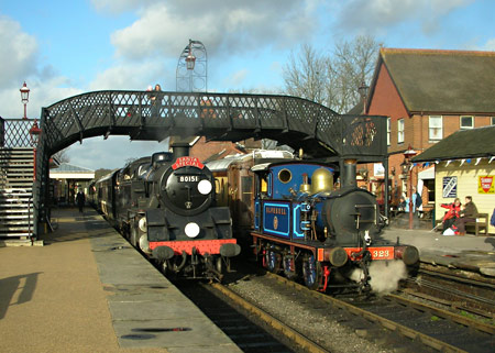 80151 and 323 at Sheffield Park - Peter Edwards - 3 December 2011