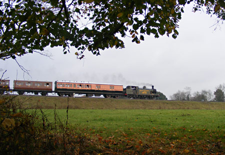 B473 with LSWR carriage - Chris Ward - 5 November 2011