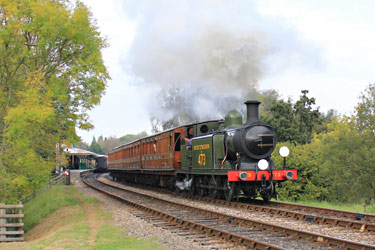 B473 leaves Kingscote - Peter Edwards - 16 Oct 2011