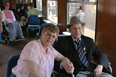Bernard Holden on the train - Tony Sullivan - 31 July 2011