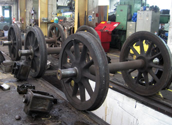 Wheels from the Q-class tender - Lewis Nodes - 18 Sept 2011
