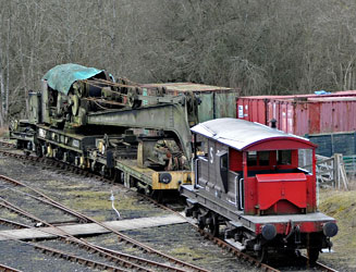 Steam Crane at Horsted Keynes - Derek Hayward - 21 February 2012