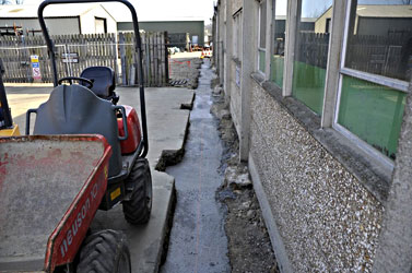 Concrete poured in the loco lobby foundations - Derek Hayward - 25 March 2012