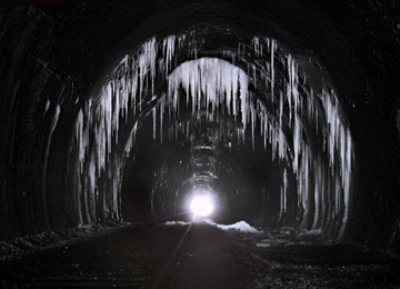 Icicles in tunnel - Jon Bowers - 12 February 2012