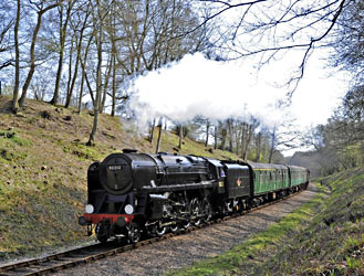 92212 approaches the tunnel - Derek Hayward - 6 April 2012