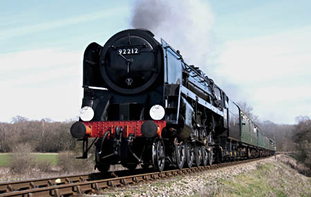 92212 enters service on Bluebell Trains (3pm ex-SP climbs Freshfield Bank) - Jan Kool - 6 April 2012