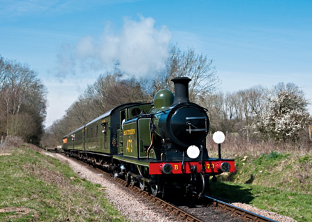 B473 with its first train of the day - David Haggar - 6 April 2012
