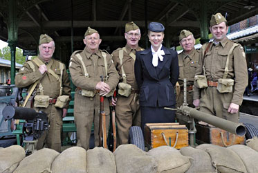 Louise with the Home Guard - Derek Hayward - 12 May 2012